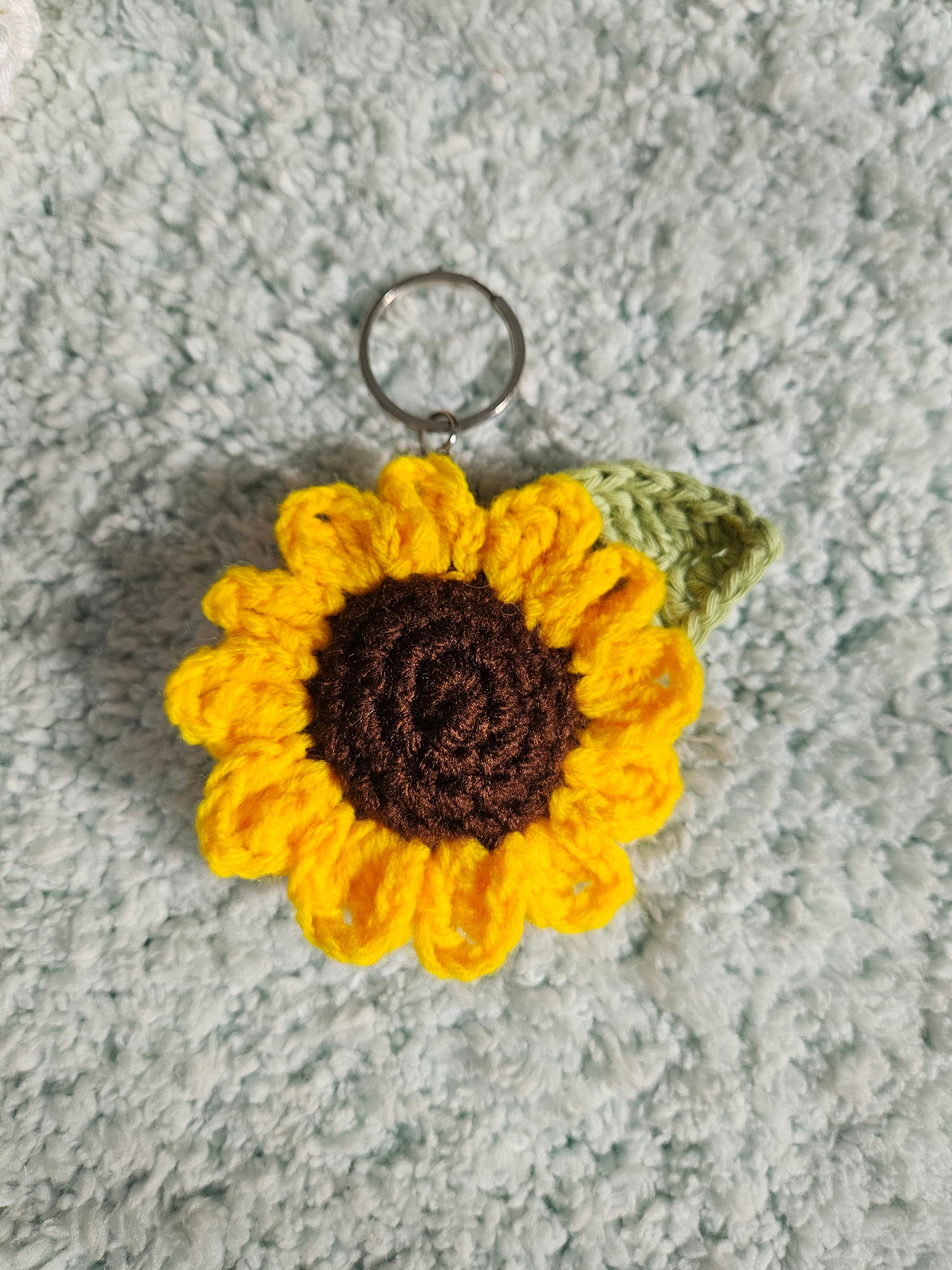 Sunflower keychain