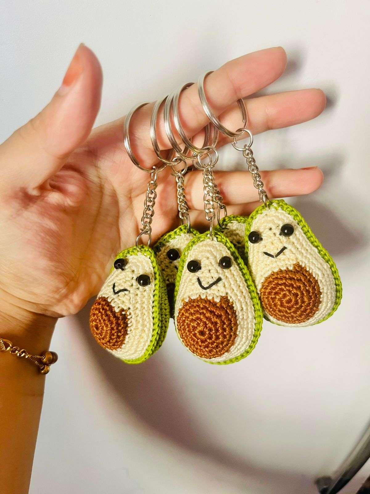 Avocado keychain