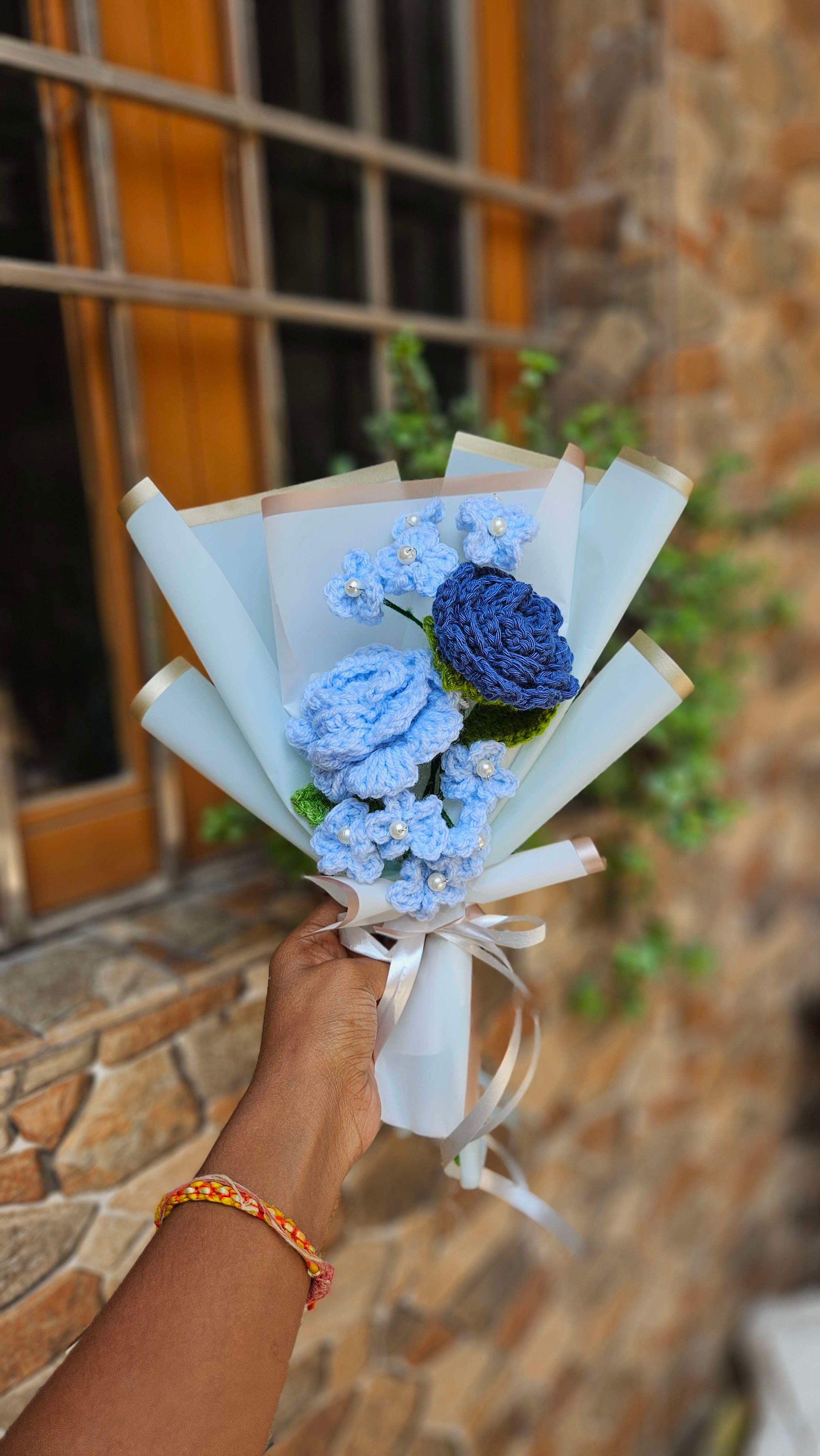 Blue love bouquet