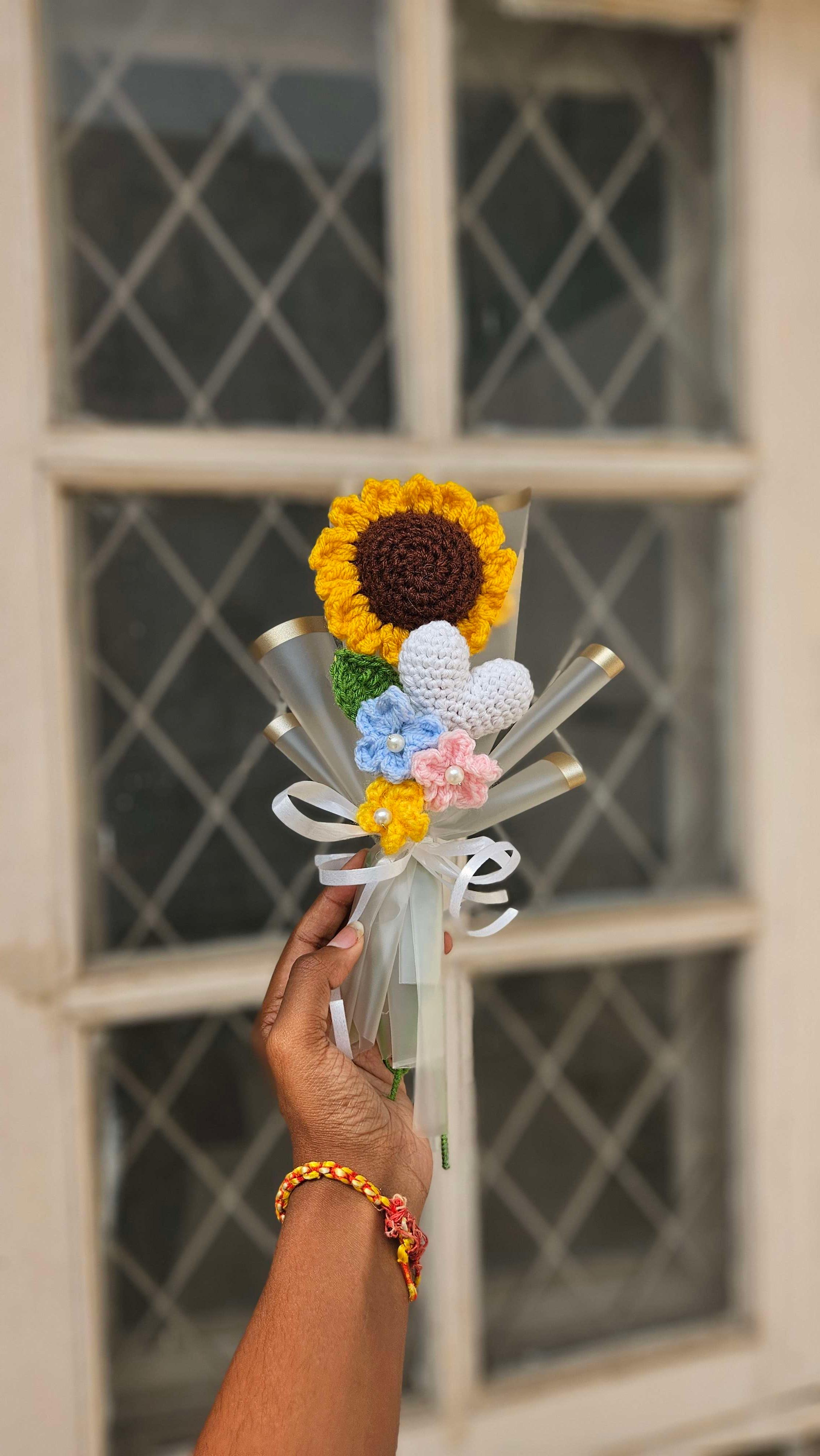 Sunflower heart bouquet