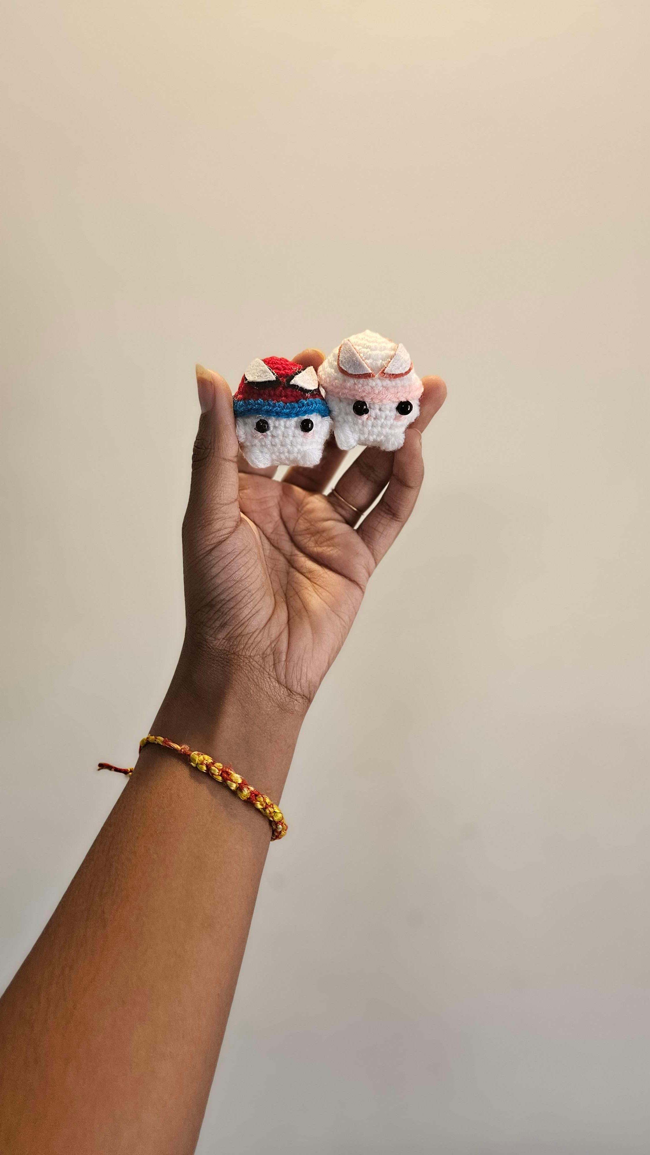 Couple spidey keychain