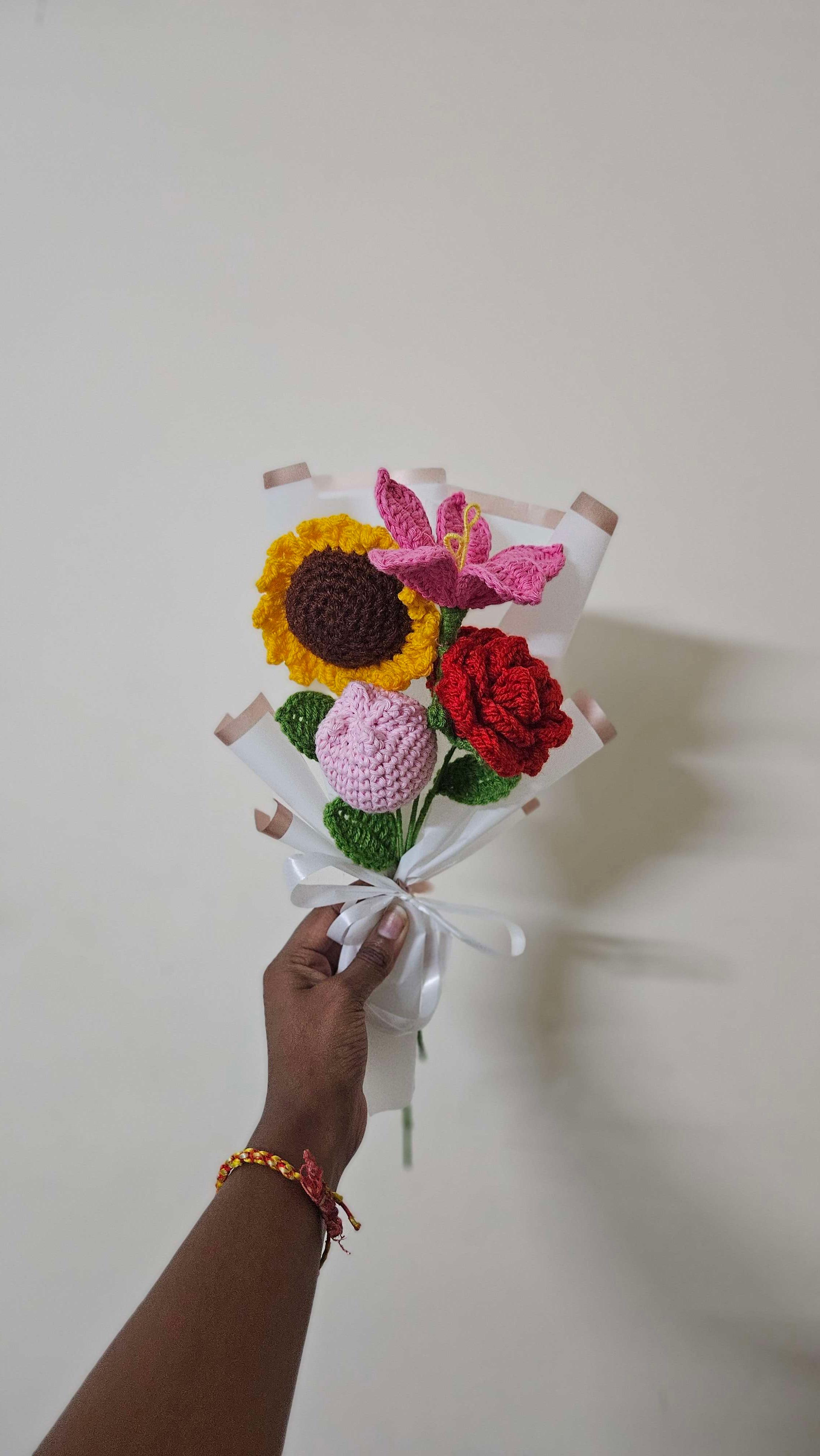 4 flower bouquet