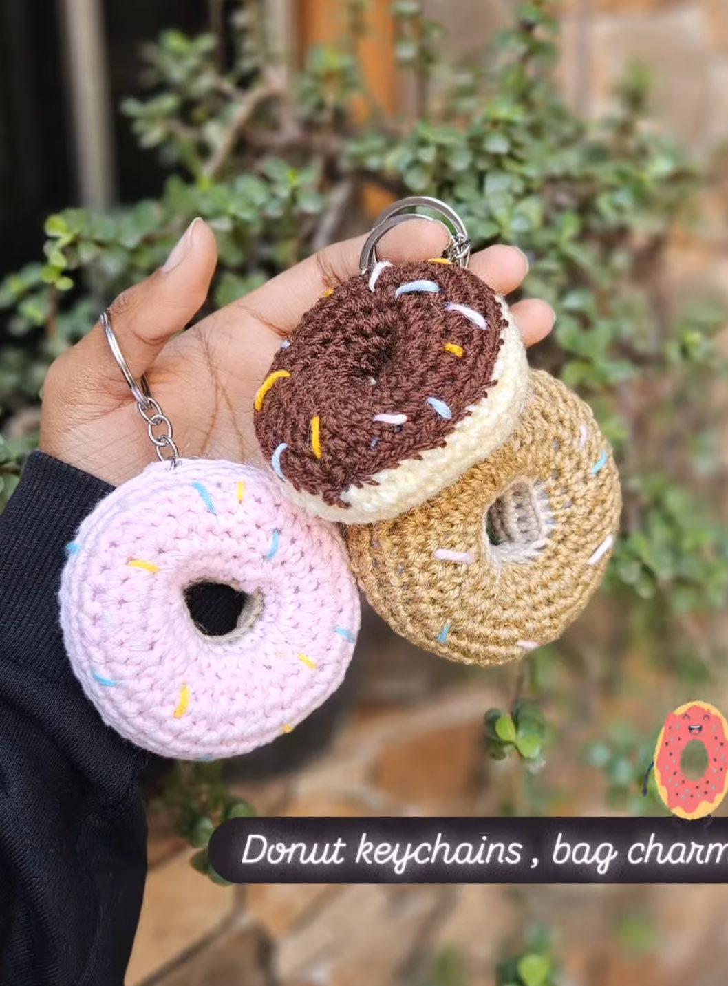 Donut keychain