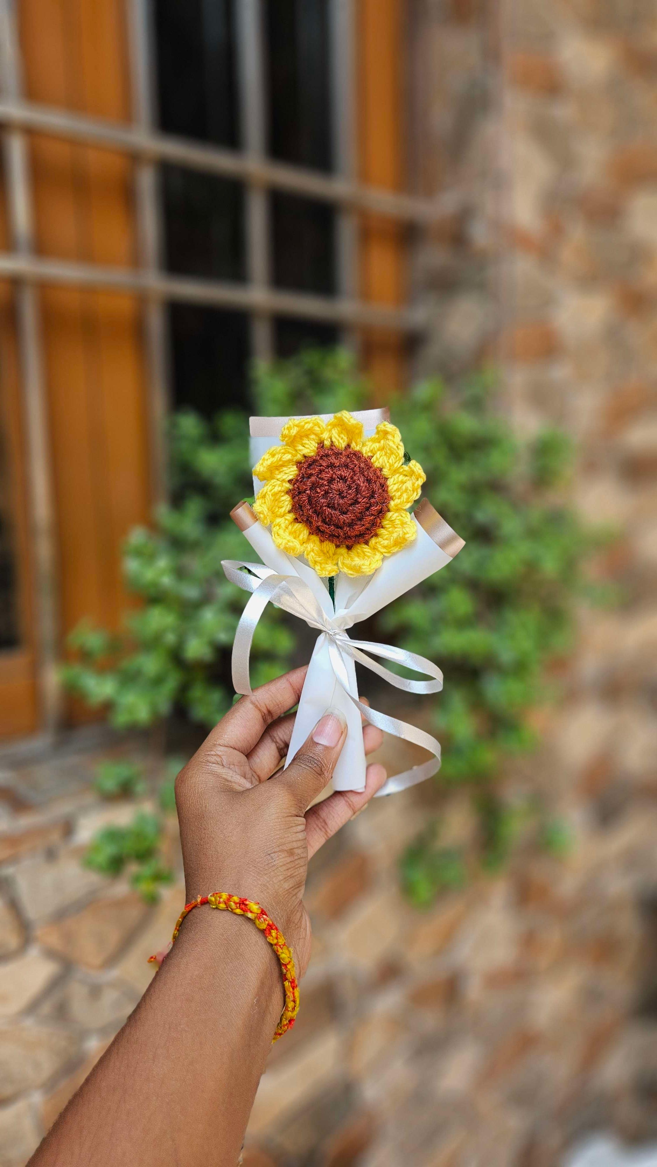 Small sunflower stem