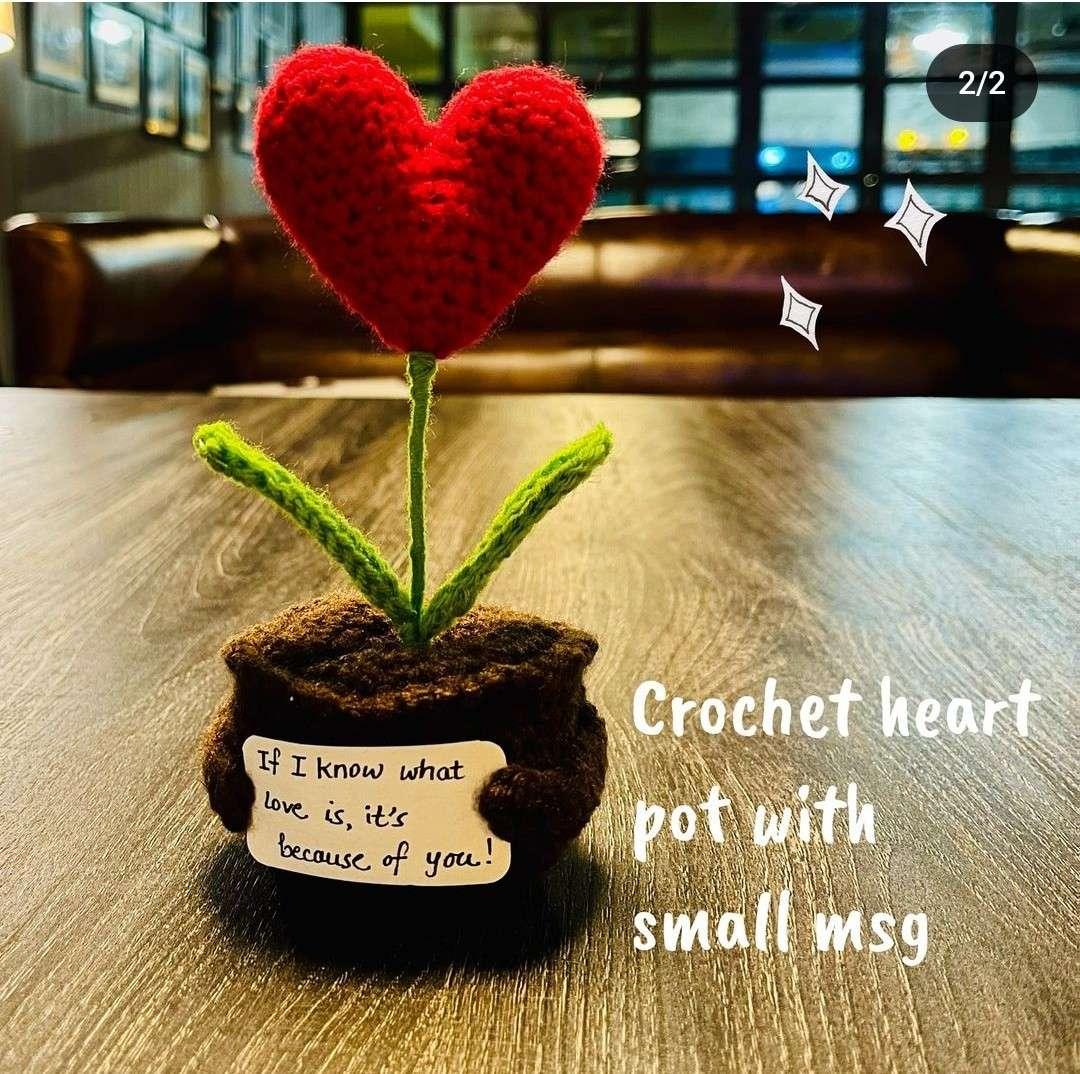 Note Heart pot
