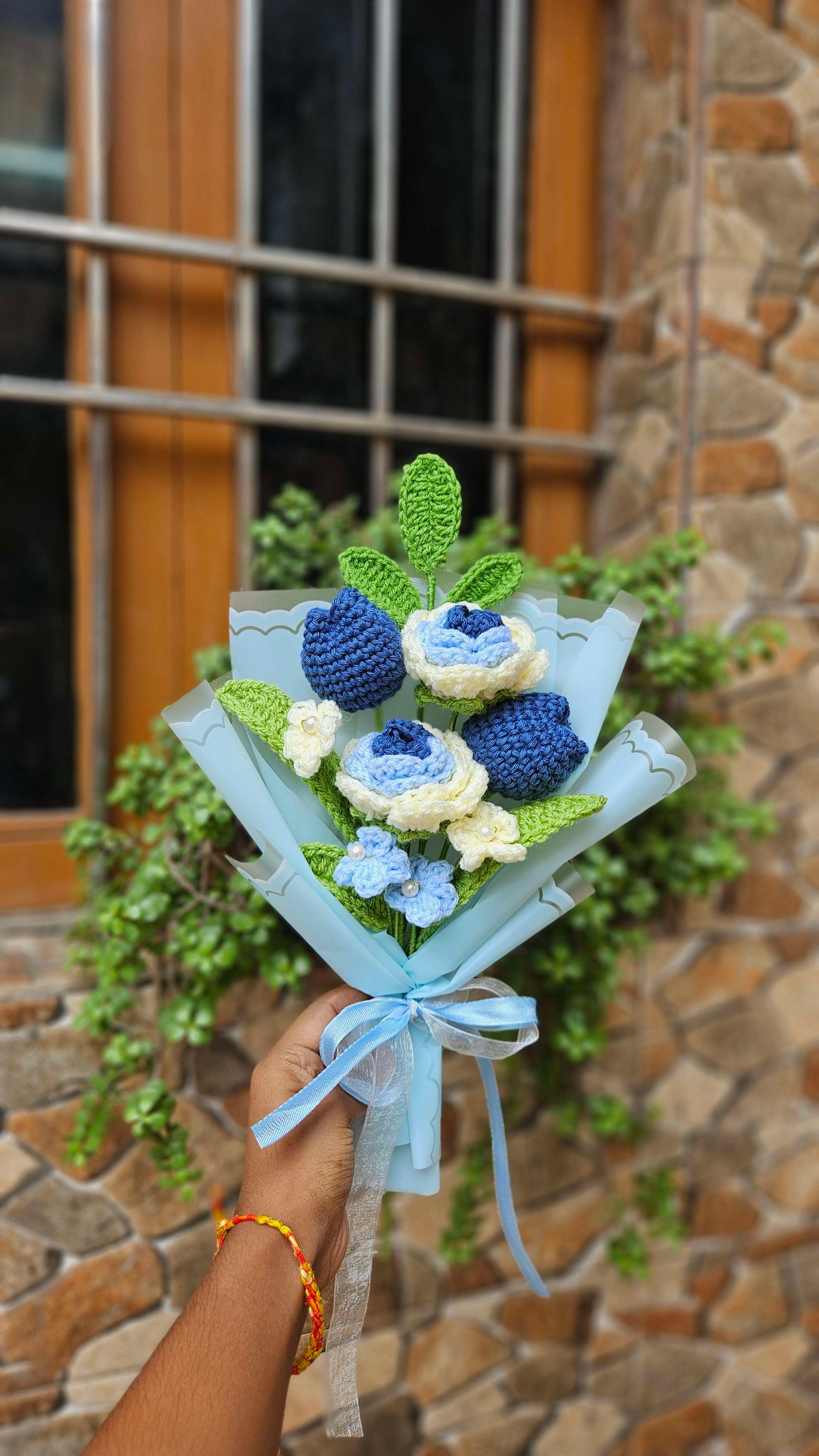 Blue garden bouquet