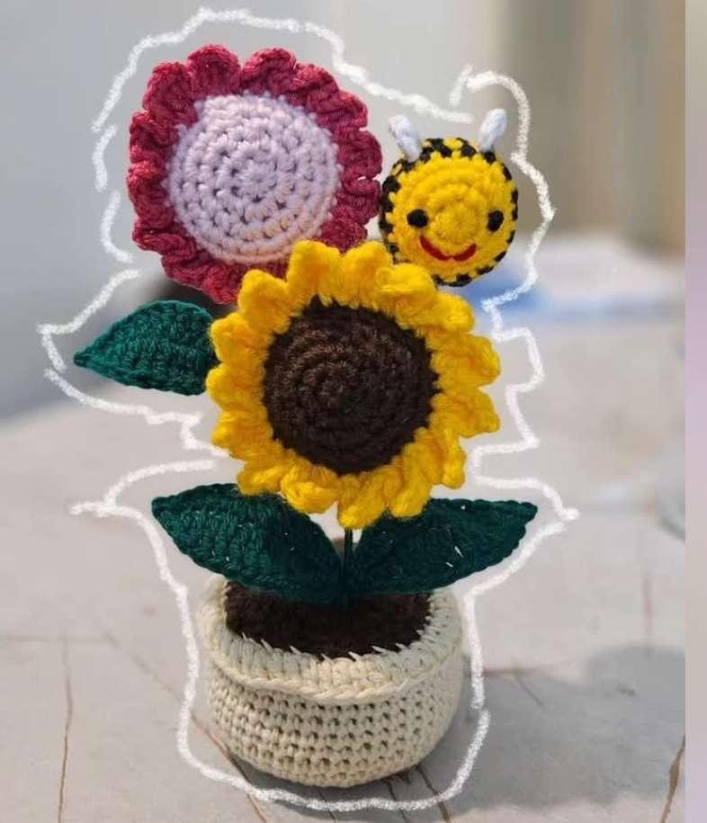 Blossem pot - 3 flower