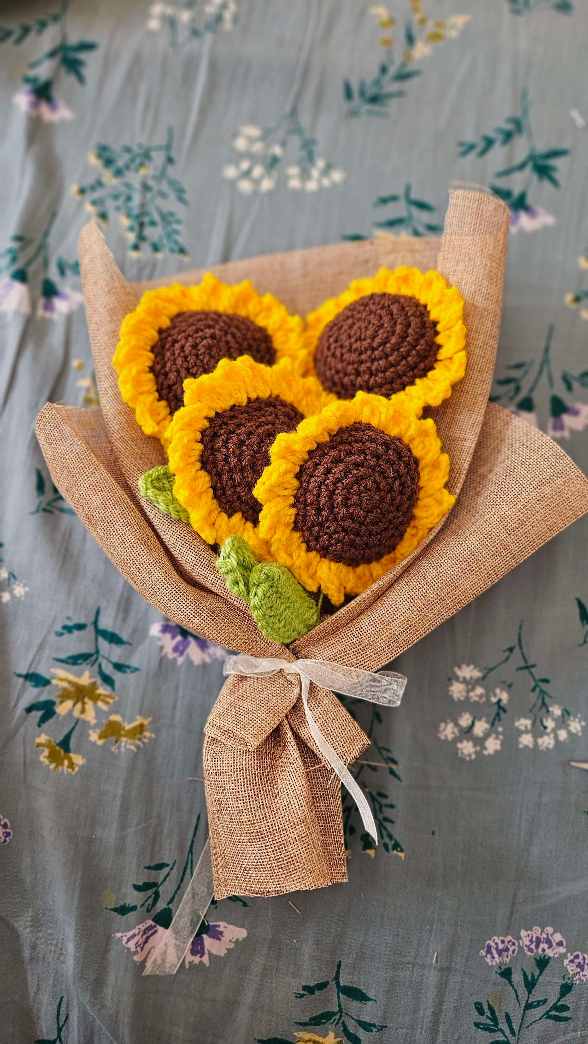 4 sunflower bouquet