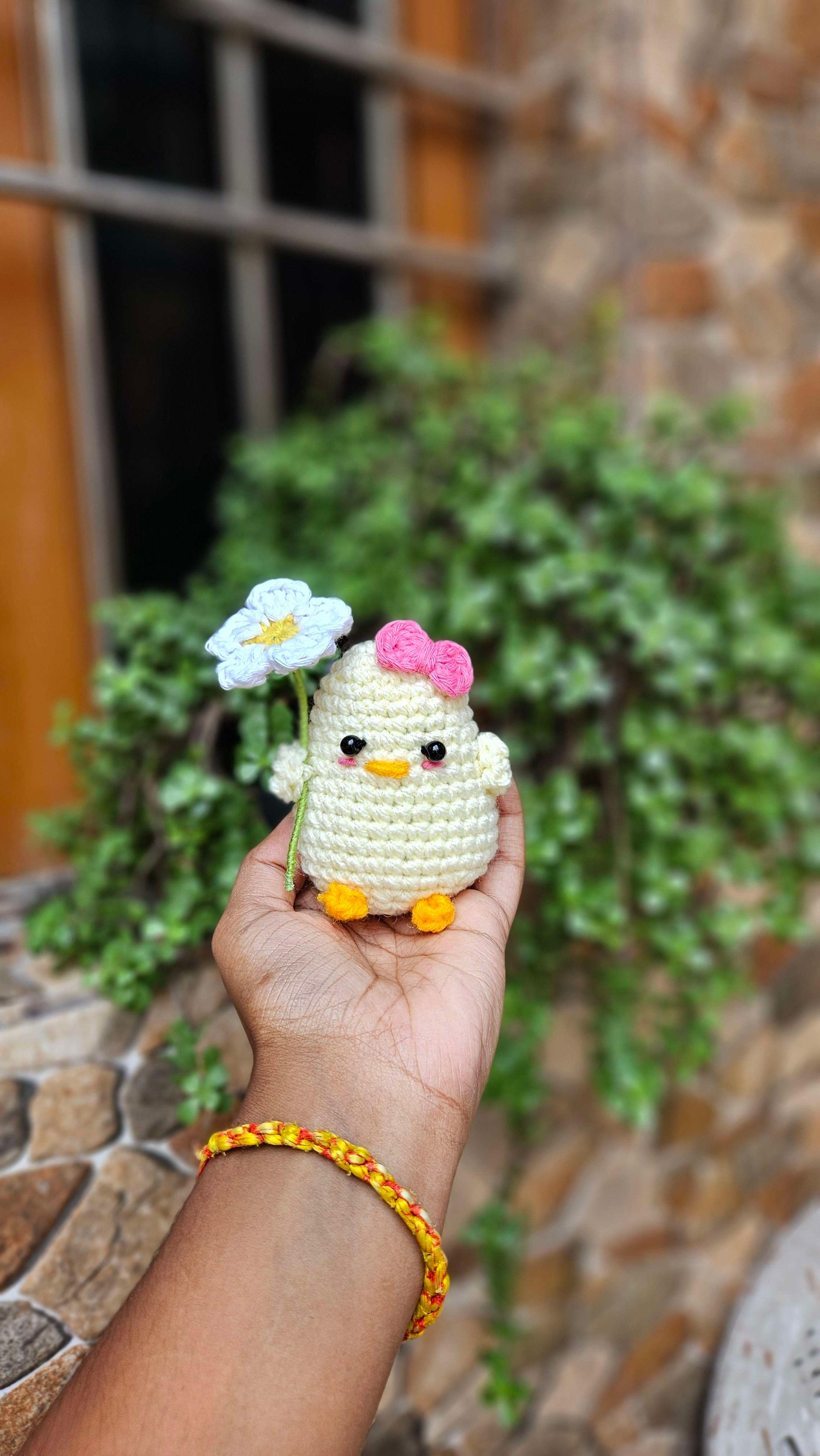 Chick keychain