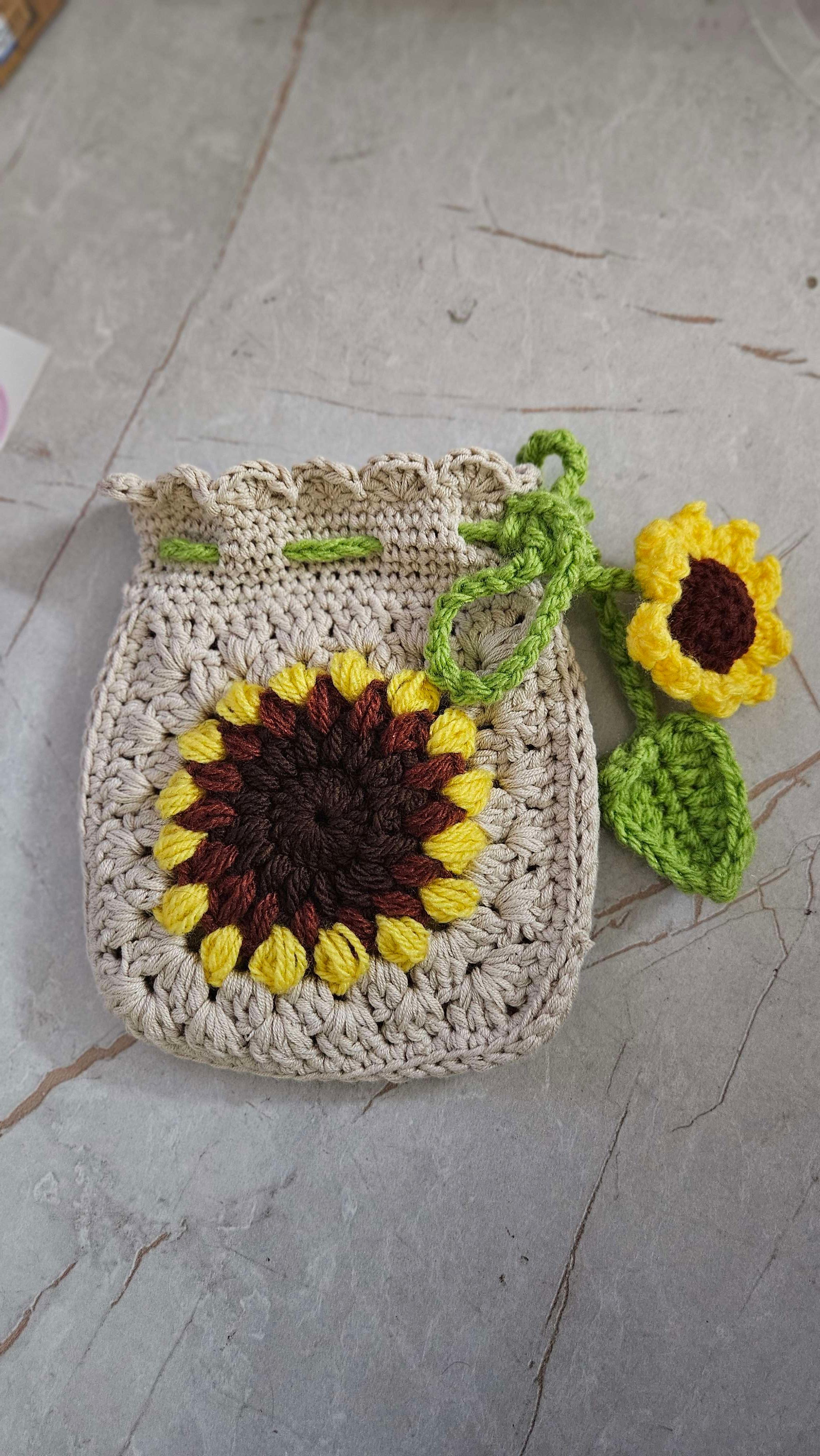 Sunflower phone bag