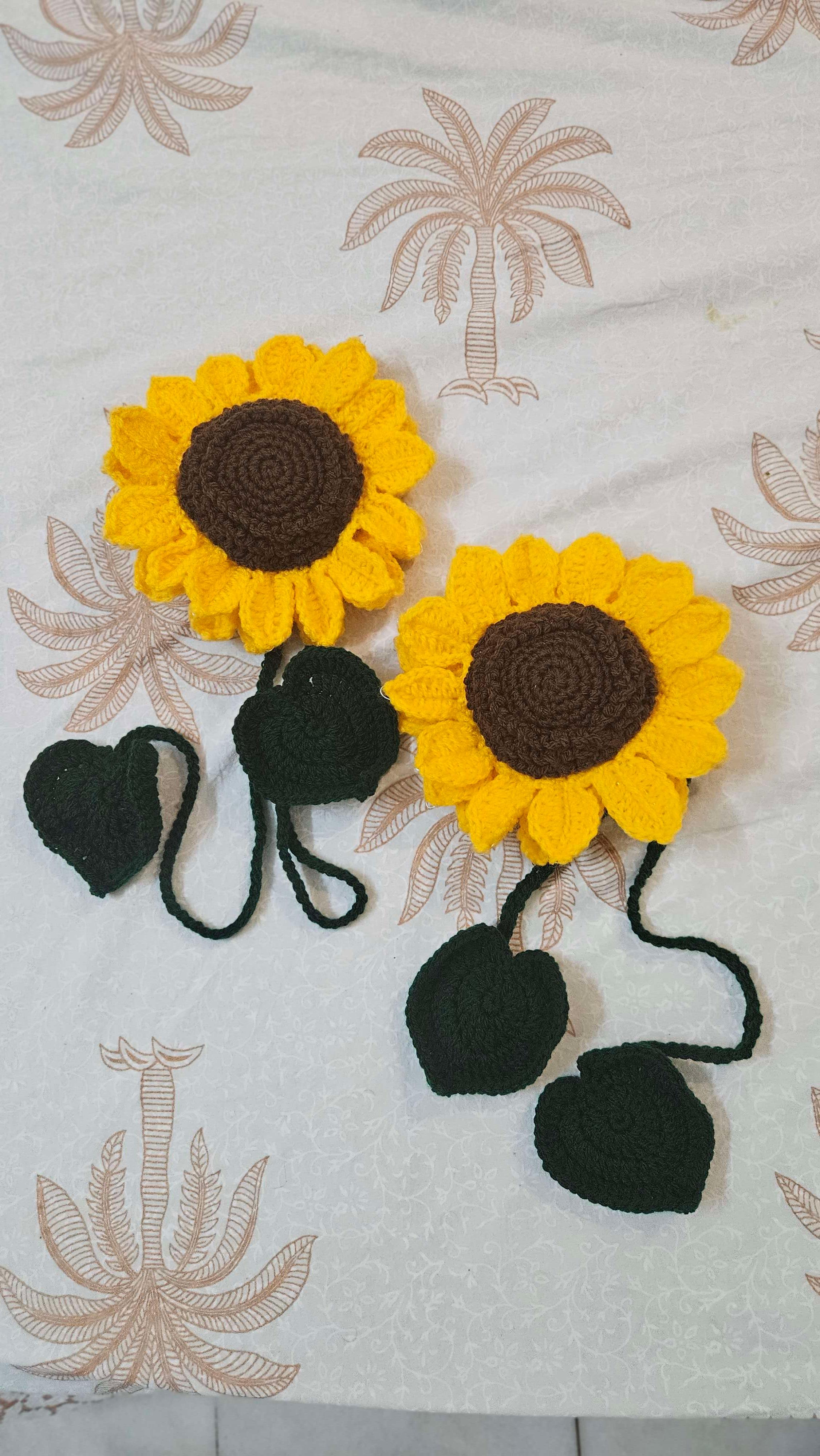 Sunflower curtain tie thumbnail 2