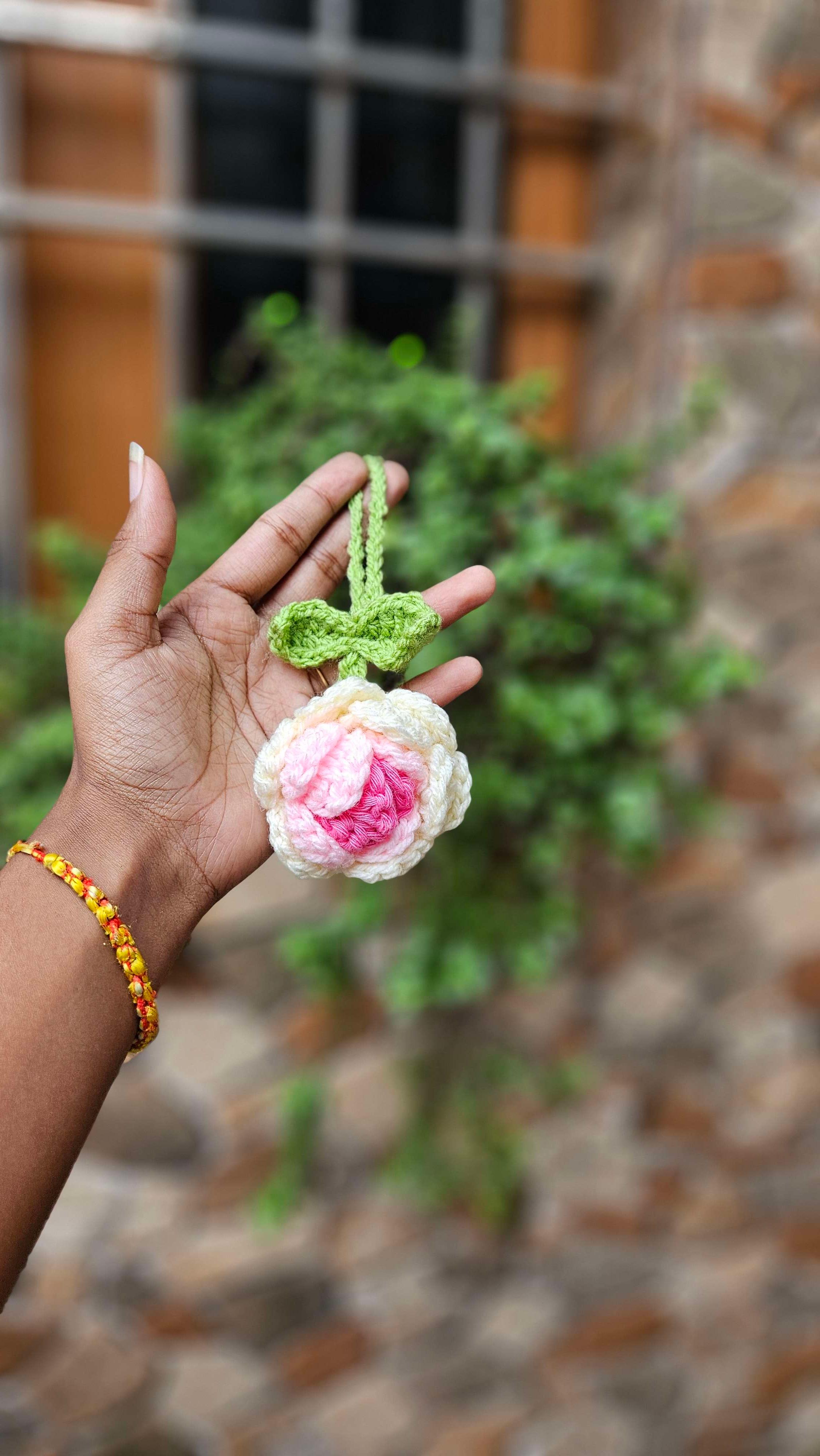 Shaded Rose bagcharm