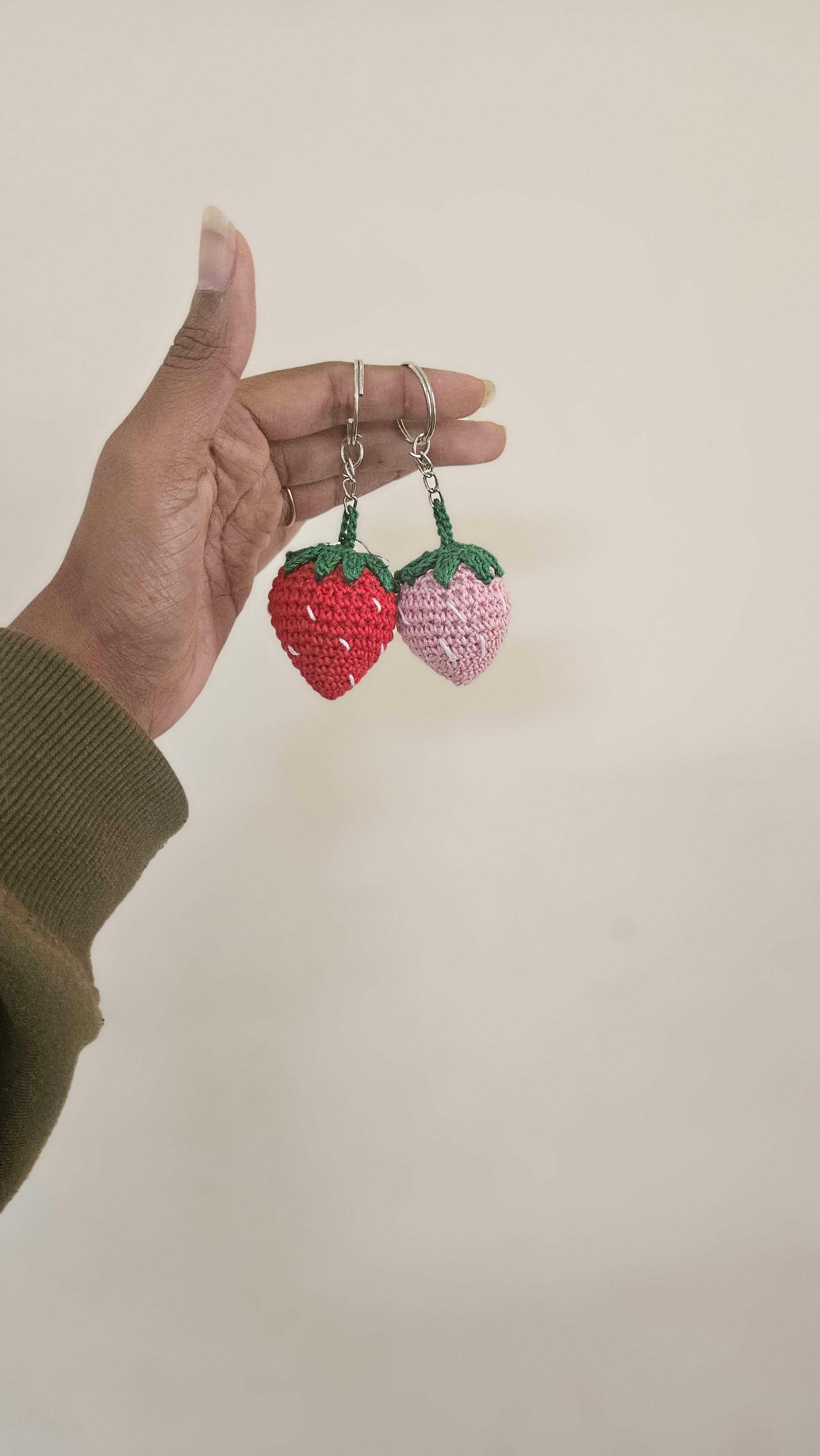 Strawberry keychain thumbnail 2