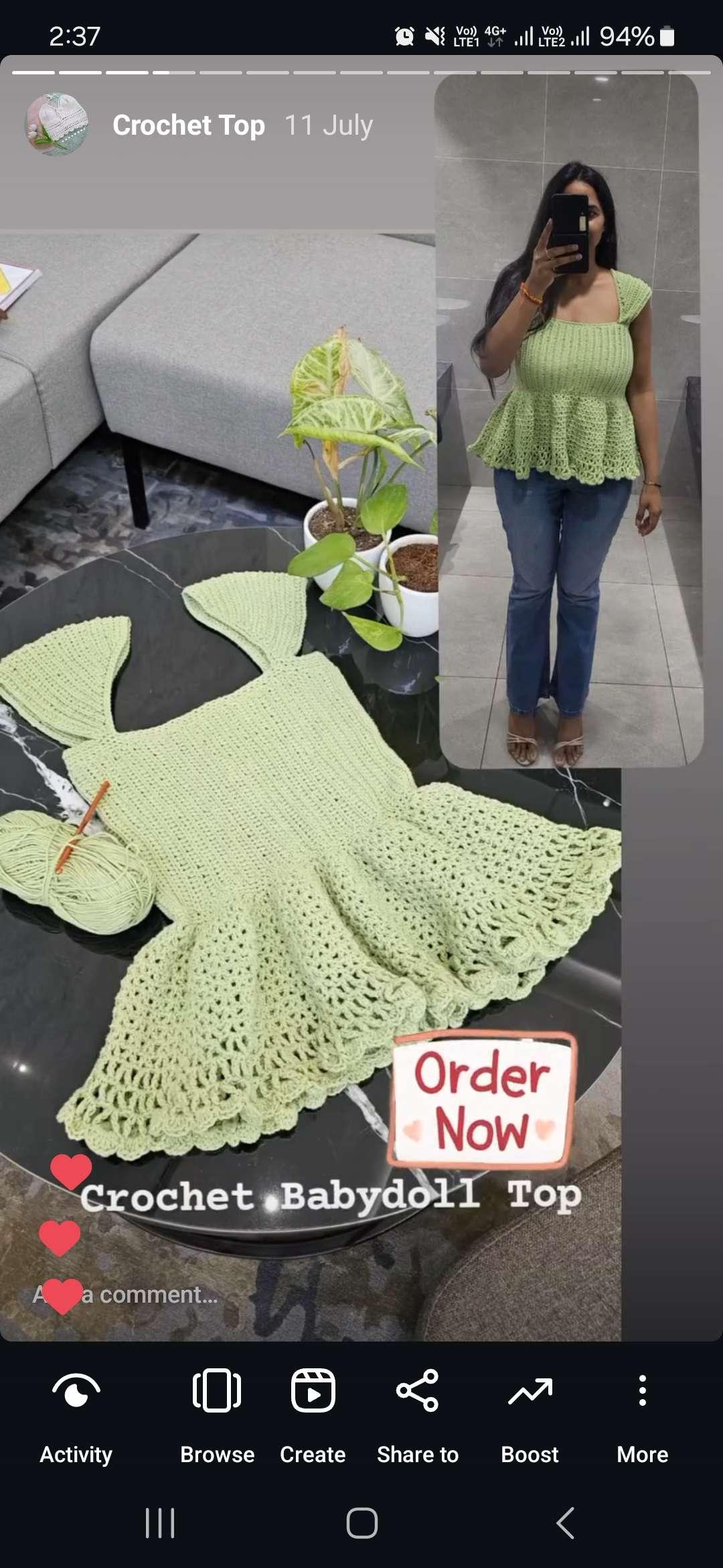 Baby doll top thumbnail 3